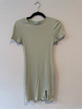 Urban Outfitters Ribbed Short Sleeve Bodycon Dress